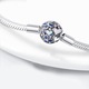 Bratara pentru talismane compatibile Pandora, placata cu Argint 925, Roz/Albastru/Argintiu