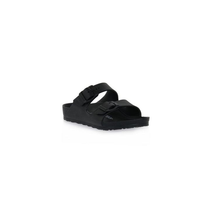 Papuci copii, Birkenstock, Sintetic, Negru, Negru, 31 EU