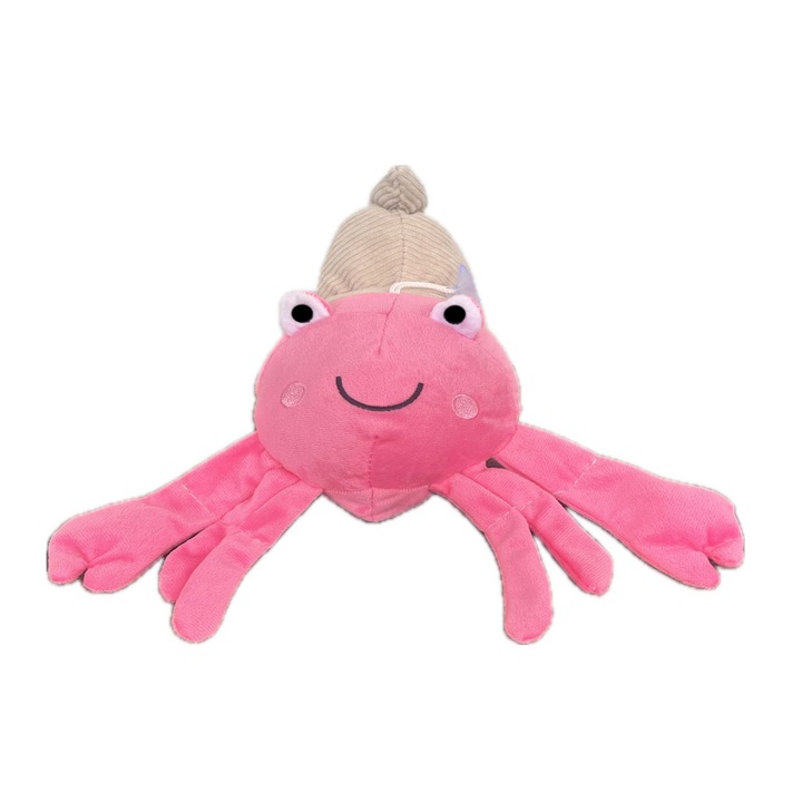 Jucarie plus, Crab, Roz, 19 cm