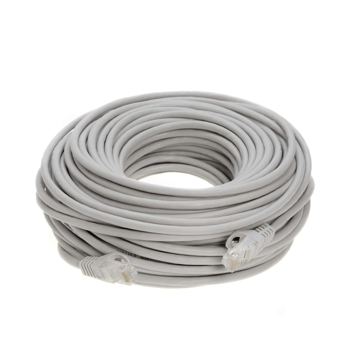 EXPGlobal мрежов кабел, UTP CAT6e, бял, 15м
