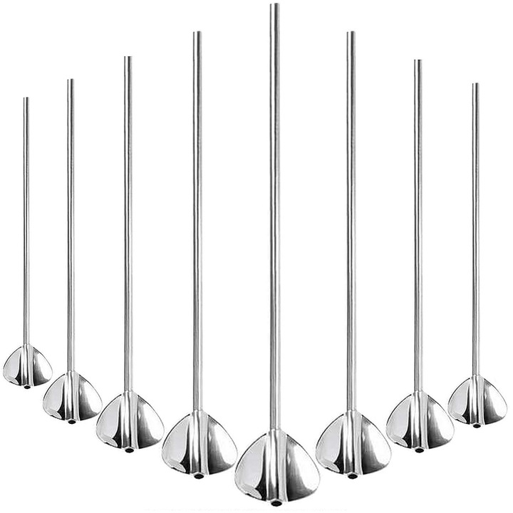 Set 8 linguri-pai din inox, finisaj oglinda, argintiu, 22.5x3.3cm