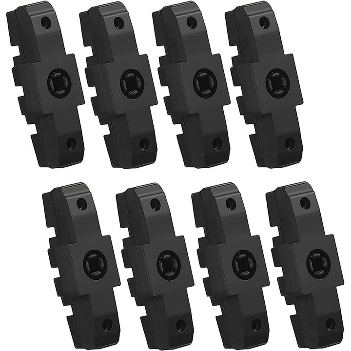 Set 8 bucati placute de frana pentru biciclete, 50x15x10mm, rezistente la zgomot, potrivite pentru frane hidraulice, negre