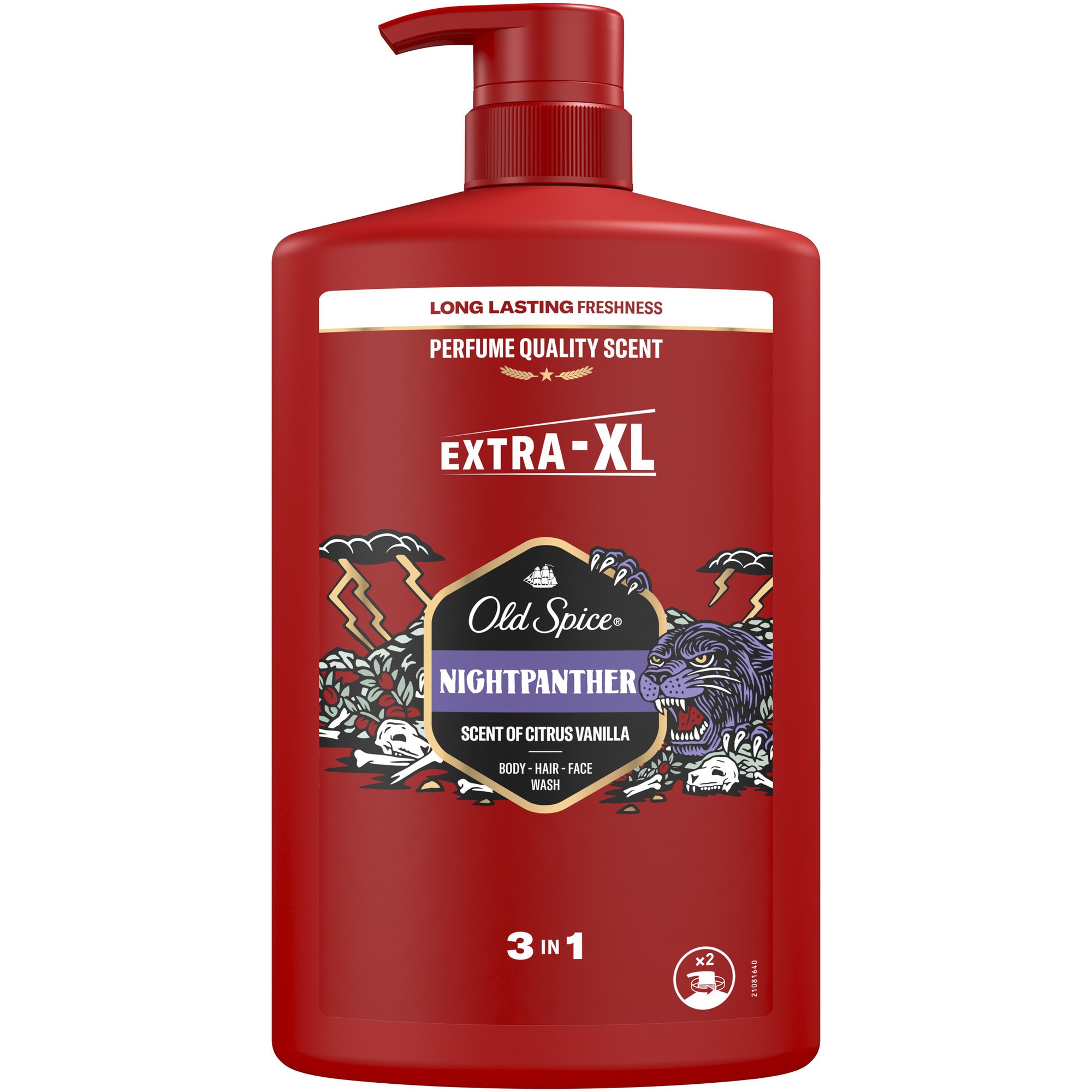 Gel de dus si sampon 3 in 1 Old Spice Nightpanther pentru corp