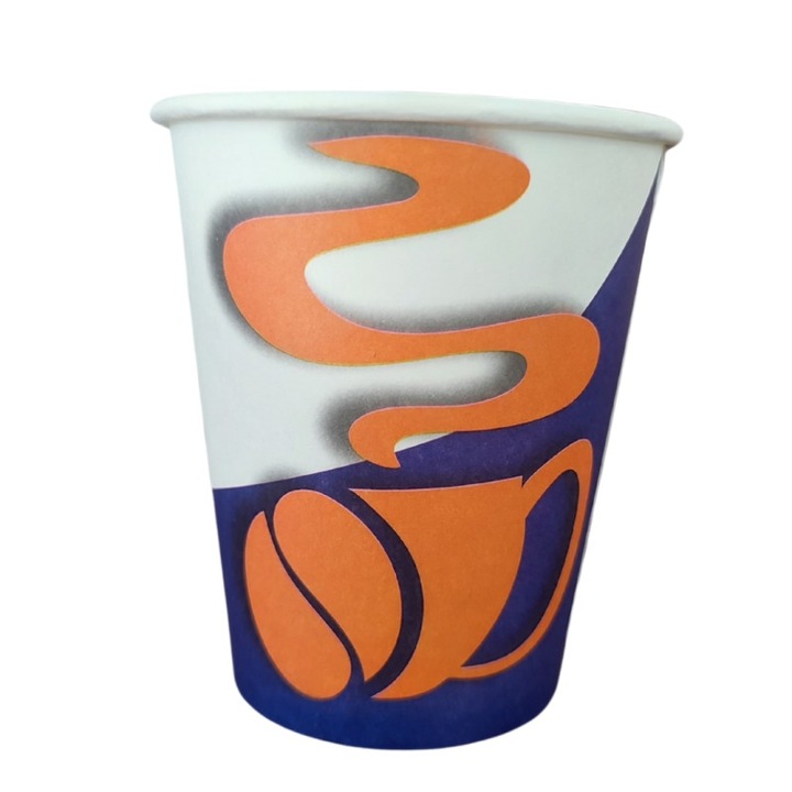 Set 100 Pahare din Carton 12 Oz, 354 ml, Model Enjoy