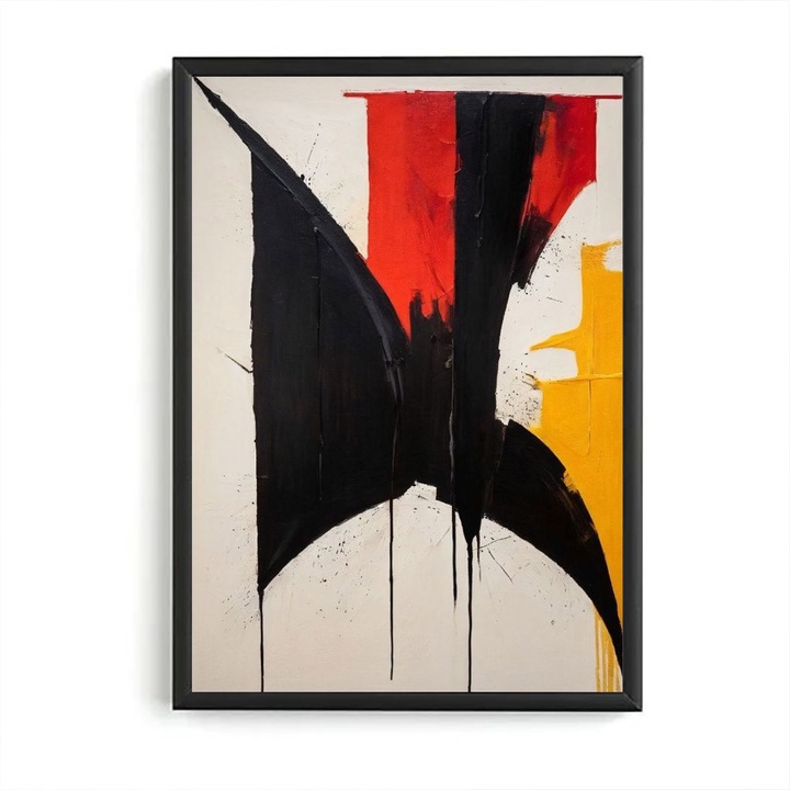 OEM Absztrakt festmény, Modern Festmény modell - 21, Fekete keret, 60 x 90 cm