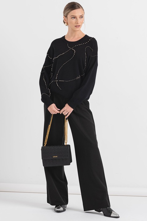 Liu Jo, Pulover cu maneci cazute, Negru, M