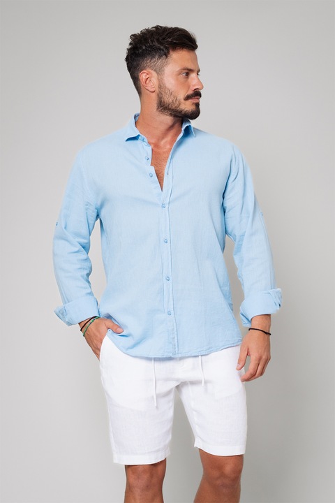 uFIT, Lenvászon ing, Világoskék, 2XL