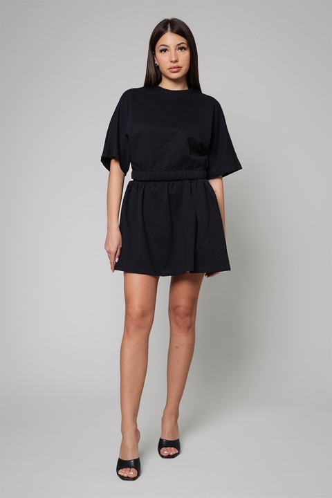 uFIT, Set de tricou si fusta, Negru, M-L