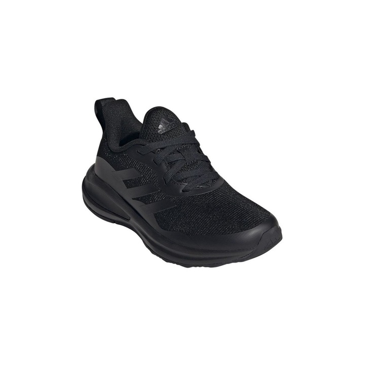 Pantofi sport copii Adidas Fortarun JR, Textil, Negru, Negru