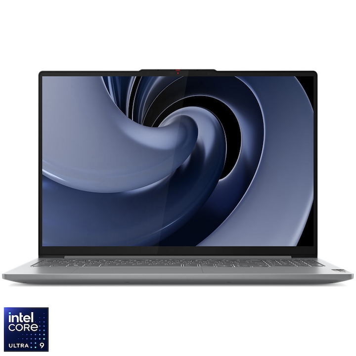 Laptop Lenovo IdeaPad Pro 5 16IMH9 cu procesor Intel® Core™ Ultra 9 185H pana la 5.1GHz, 16" 2.5K, IPS, 120Hz, 32GB Soldered LPDDR5x, 1TB SSD, Intel® Arc™ Graphics, No OS, Arctic Grey