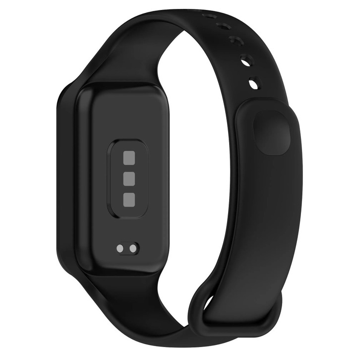 Xiaomi Mi Band 8 Active kompatibilis szíj, legjobb kiegészítők, szilikon, fekete