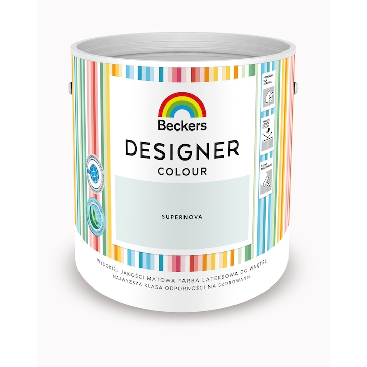 Vopsea decorativa, Beckers Designer Colours, Mat, 2.5 l, Albastru deschis