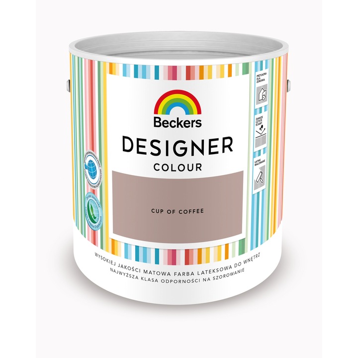 Vopsea lavabila, Beckers Designer Colours, 2.5 l, Bej