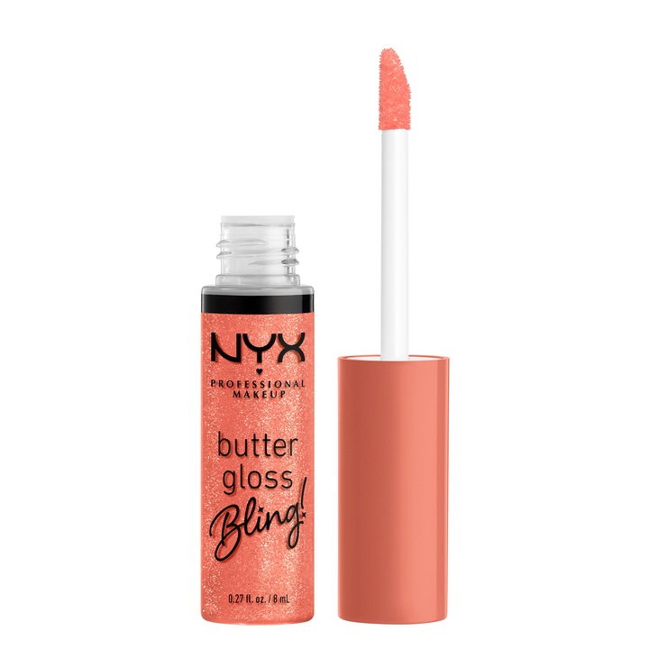 Гланц за устни NYX PM Buttergloss Bling! 02 Dripped out, 8 мл