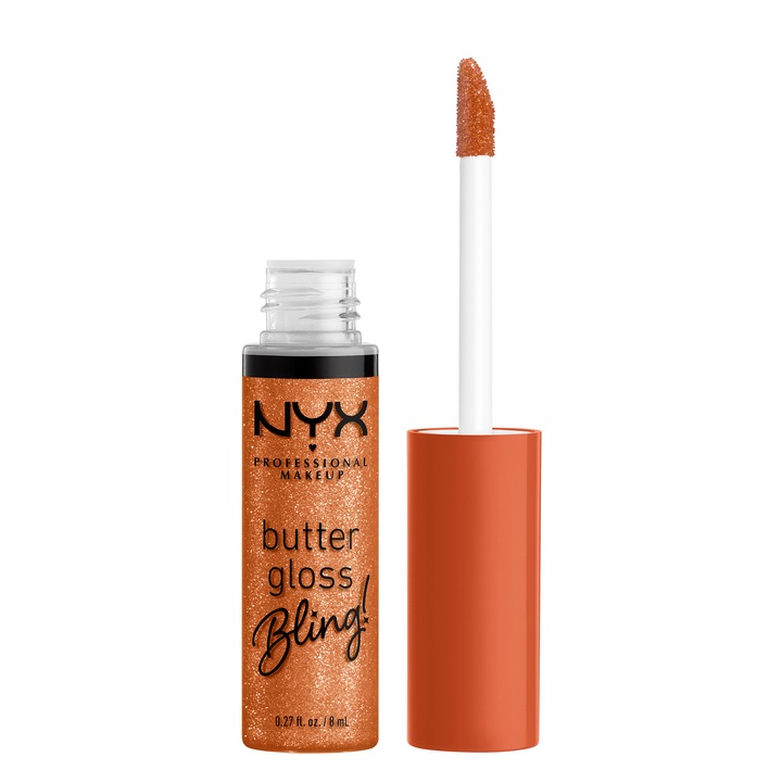 Гланц за устни NYX PM Buttergloss Bling! 03 Pricey, 8 мл