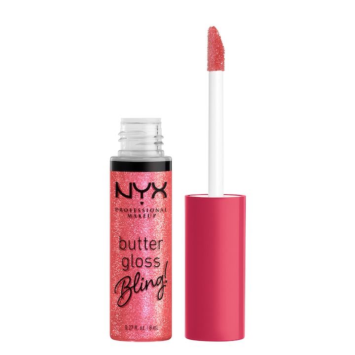 Гланц за устни NYX PM Buttergloss Bling! 05 She got money, 8 мл