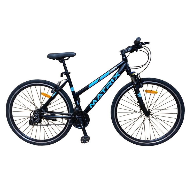 Дамски велосипед 700C хибрид, PROCART, планински, градски, 21 скорости Shimano, V-Brake, алуминиева рамка 17 инча