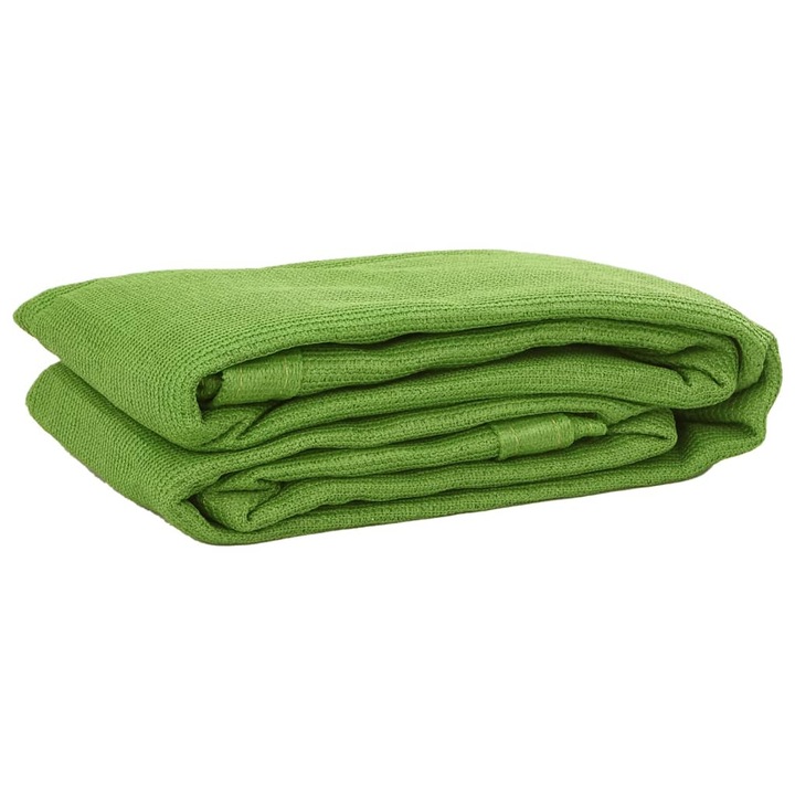 Covor pentru cort vidaXL, verde deschis, 250x250 cm, HDPE, 1.05 Kg
