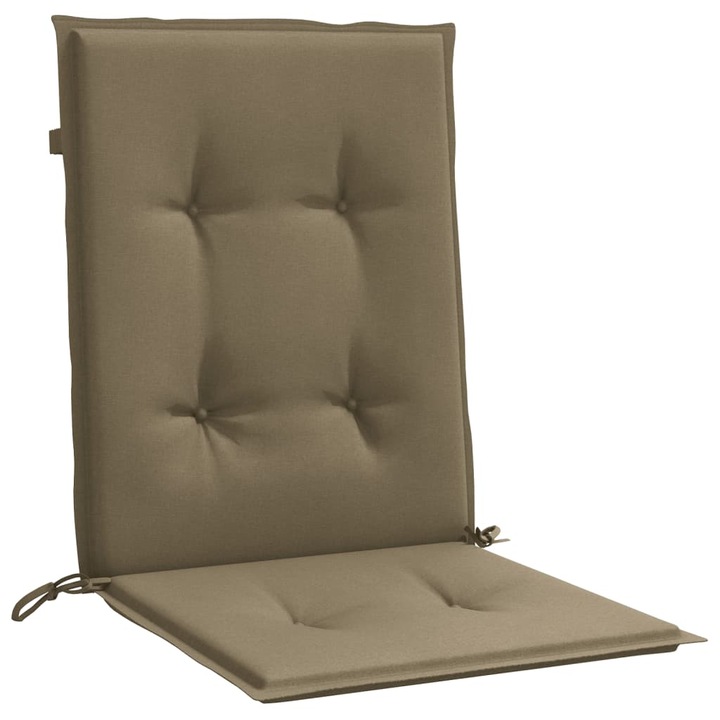 Perne scaun cu spatar mic vidaXL, 4 buc., melanj taupe, 100x50x4cm, textil, 2.35 Kg