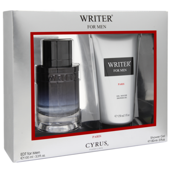 Set 2 produse, Writer, Barbati (apa de toaleta,100 ml+gel de dus ,150ml)