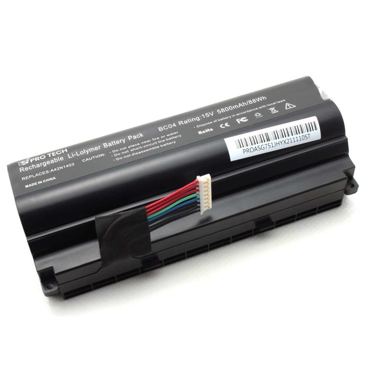 Baterie pentru Asus 0B110 00290000 Protech High Quality Replacement A42N1403 G751 G751JL G751JM G751JT G751JY