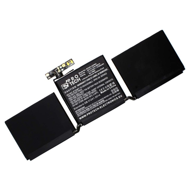 Akkumulátor Apple A2171 Protech kiváló minőségű csere Macbook Pro 13 Touch Bar A2159 2019-hez