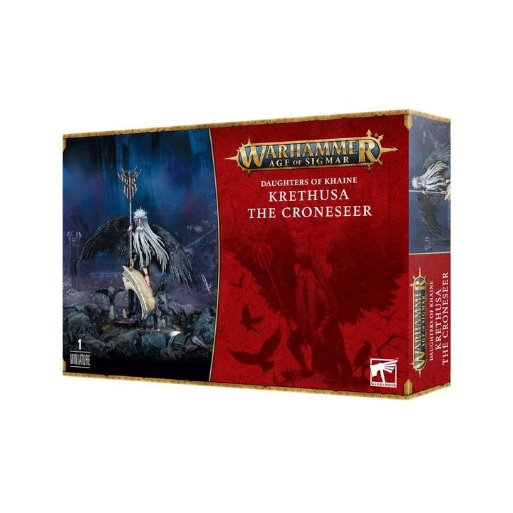 Разширение на игра Warhammer Age of Sigmar Game Expansion Krethusa The Croneseer Games Workshop, 18 части, Сив