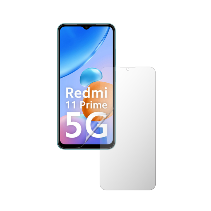 Set 2X Folie Protectie Ecran iSkinz Matte pentru Xiaomi Redmi 11 Prime 5G - Full Cut, Invisible Skinz Matte, Siliconica Mata Anti-Amprenta, Anti-Reflex, Adeziva si Flexibila