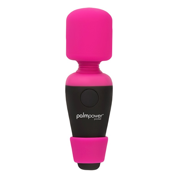 Vibrator, Masajer portabil PalmPower Pocket, motor PowerBullet, USB reincarcabil, 9 cm