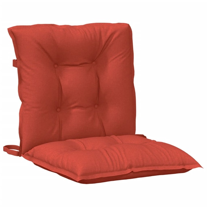 VidaXL 6 db melange piros szövet háttámlás székpárna 100x50x7 cm 7.65 kg