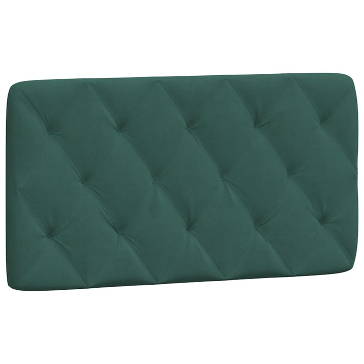 Perna tablie de pat vidaXL, verde, 100 cm, catifea, 1.2 Kg
