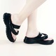Papuci cu platforma, de dama, X22-716, negru, 35
