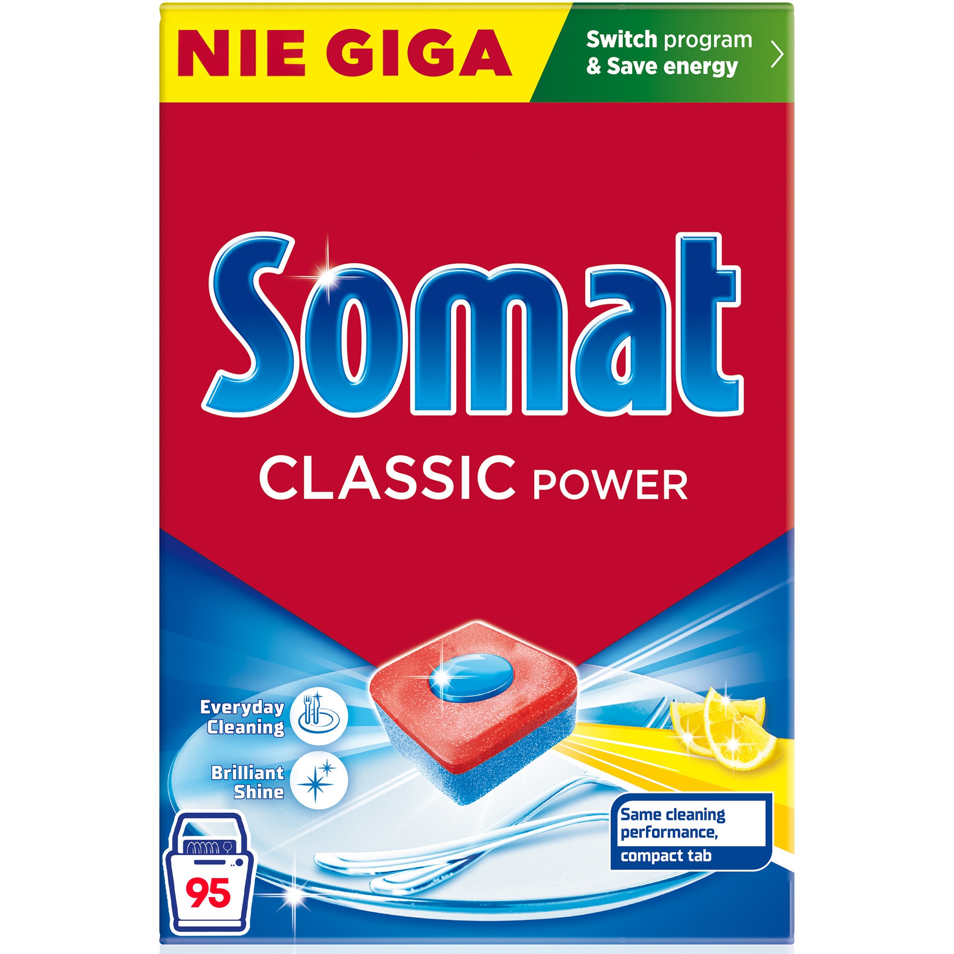 Препарат за съдомиялна Somat Classic, 95 пранета - eMAG.bg