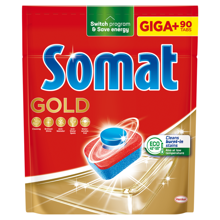 Somat Gold mosogatógép tabletta, 90 mosás