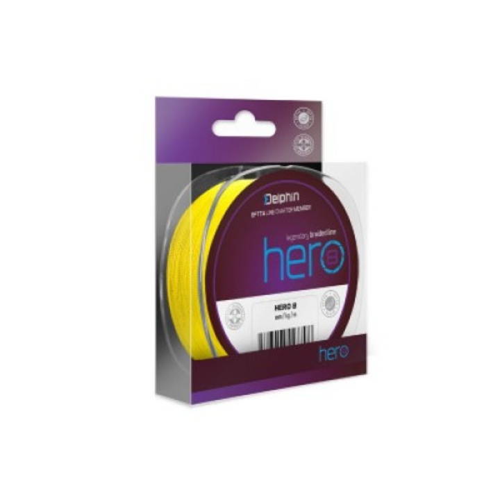 Текстилен конец Delphin HERO 8, 300 м, 8 плетени конци 0,35 мм