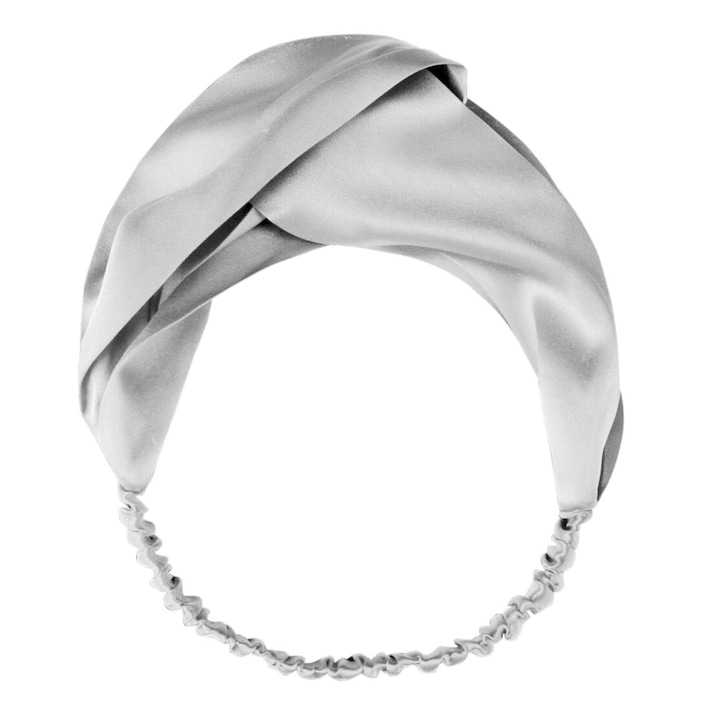 Bentita pentru par, Malbery, Matase, Argintiu