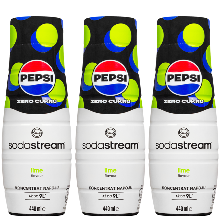 Szirup SodaStream Pepsi MAX Lime 440ml, 3db