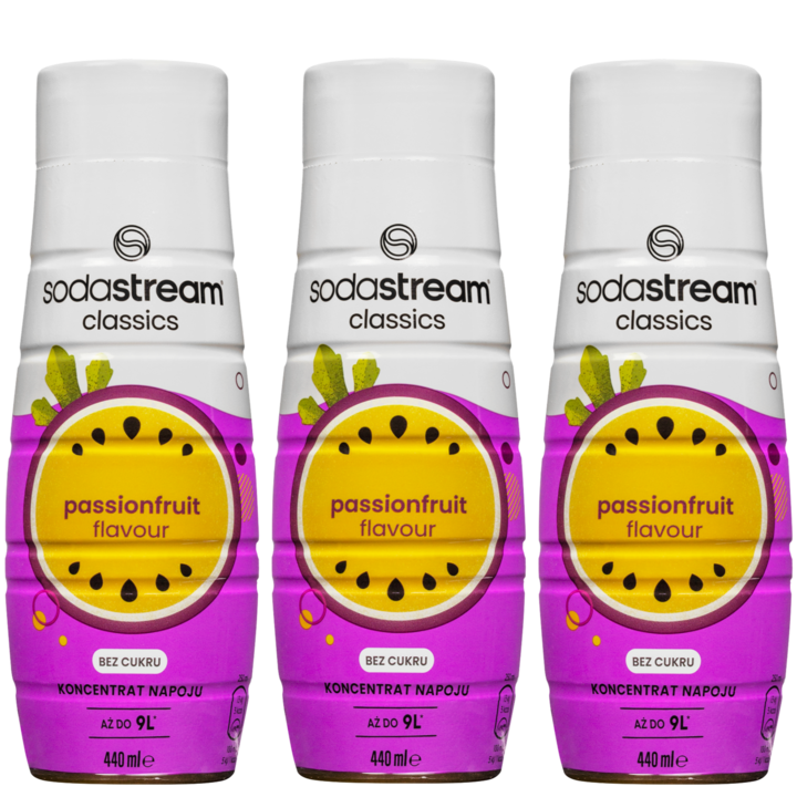 Szirup SodaStream Passionfruit Zero 440ml, 3db