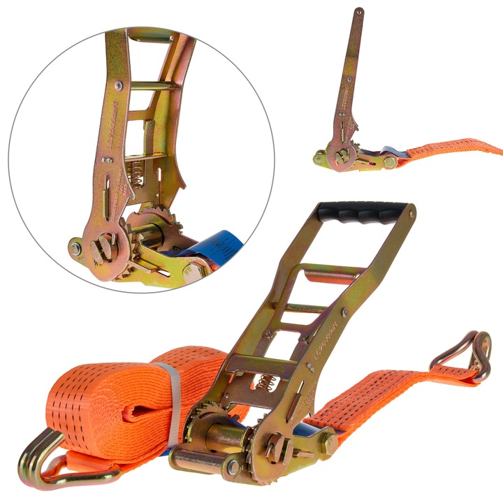 Horgonyszíj racsnis Ergo, 6 m / 5 T / 50 mm, Geko G03956