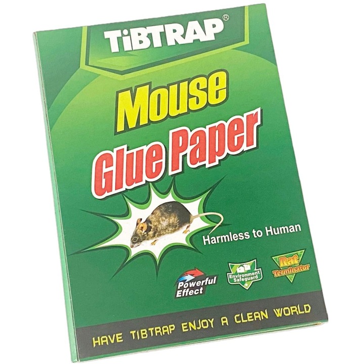 Set 10 capcane cu lipici pentru soareci, sobolani, insecte, din carton, tip carte, adeziv puternic, fara miros, reutilizabila, pentru exterior/interior, non-toxic, verde