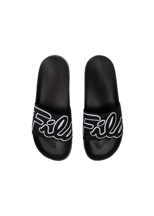 Papuci barbati, Fila, Sintetic, Negru, Negru