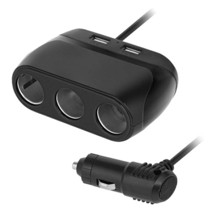 Autógyújtó X3 Spliter USB kábel 120W