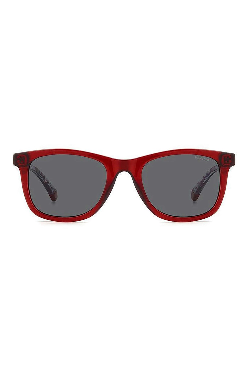 Polaroid, Ochelari de soare wayfarer cu lentile uni, Rosu inchis, 46-18-130