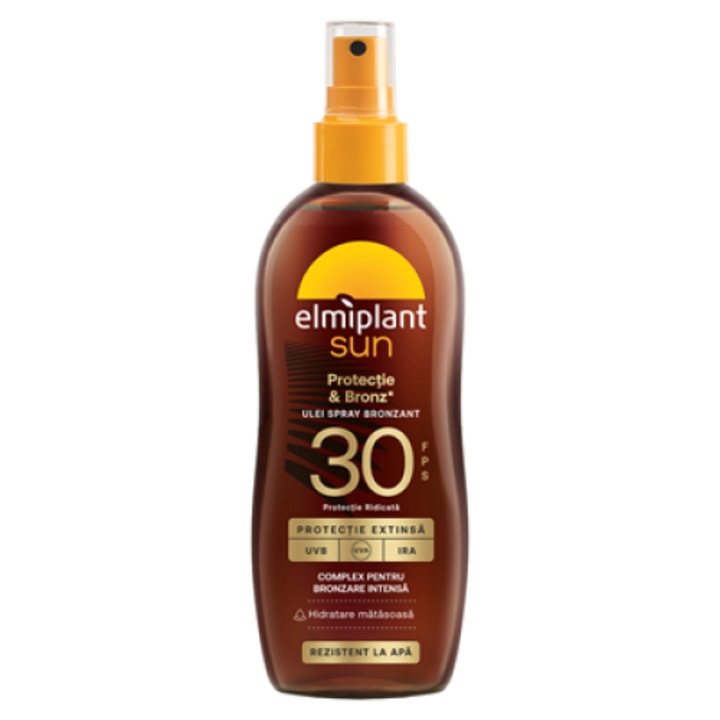 Ulei spray bronzare accelerata Elmiplant SPF 30, 150 ml