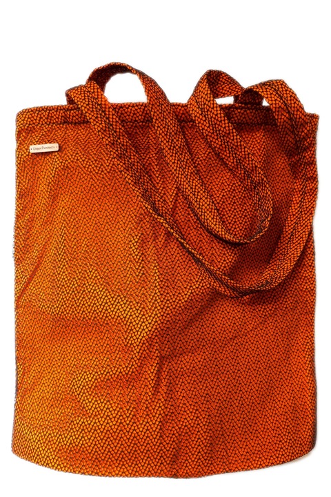 Textiltáska, Urban Papornita, narancs, 34x38 cm