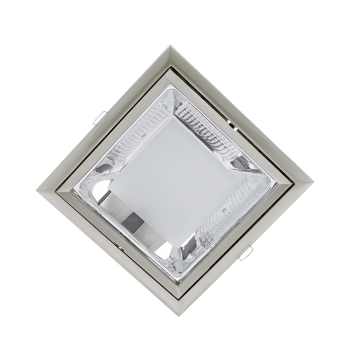 Elmark GL204E spotlámpa, süllyesztett szerelés, 2x20W, szatén nikkel, 230x110mm