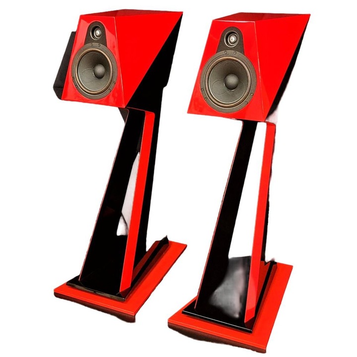 Hangszóró, Akusztikus minőség, 3 dobos, BDS rendszer, Fekete/Piros