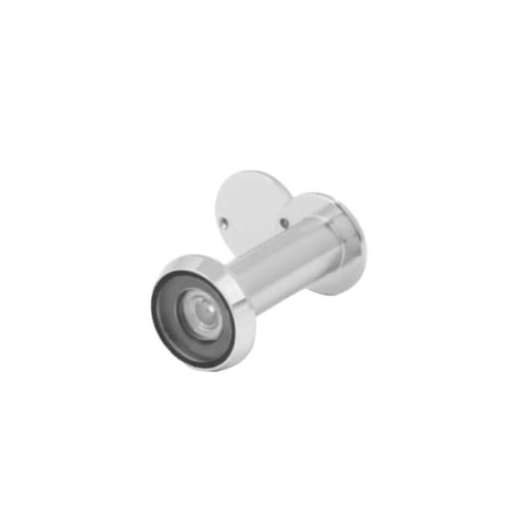 APECS ajtóellenző, sárgaréz, látószög 180°, ajtóvastagság 25-40 mm, ezüst