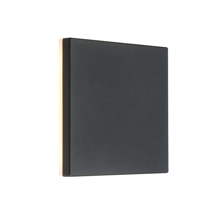 Aplica de perete Aca Light, LED 8W 450LM, gri inchis, 3000K, IP54