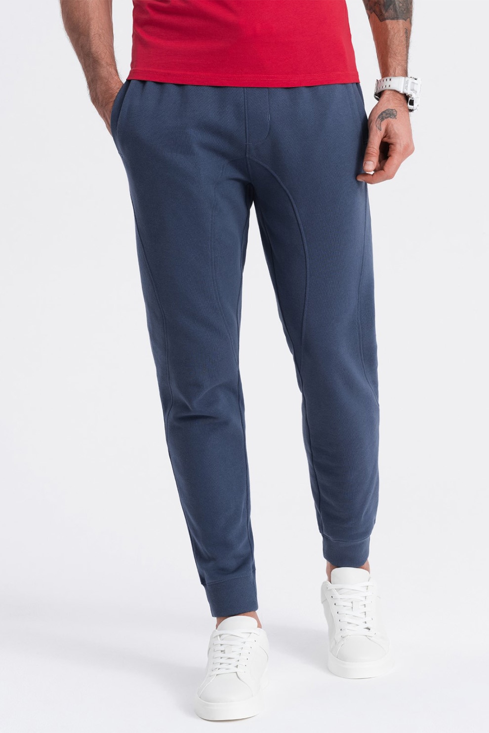 June, Pantaloni conici, Bleumarin, L - eMAG.ro
